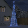 Árbol de Navidad cono con estacas 1534 LEDs azul 500 cm 3