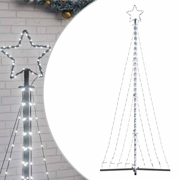 Luzes de árvore de Natal 447 LEDs brancos frios 249 cm M 2