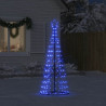 Cone de luz de árvore de Natal 200 LEDs azuis 182 cm 3