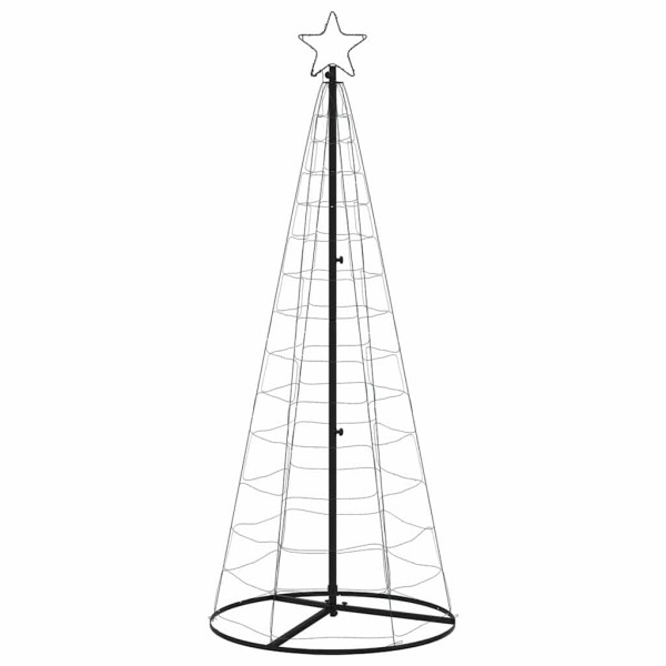 Árbol de Navidad cono de luz 200 LEDs azul 182 cm M 4
