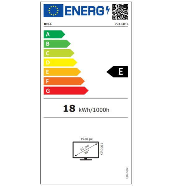 Monitor dell p2424ht 23.8pulgadas fhd 60hz tactil M 8