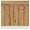 Armario inferior cajón madera roble artisan 80x46x81.5 cm 4