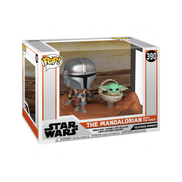 Funko pop star wars the mandalorian the mandalorian & baby yoda M 3