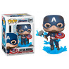 Funko pop marvel los vengadores endgame capitan america con escudo roto & mjolnir 45137 2