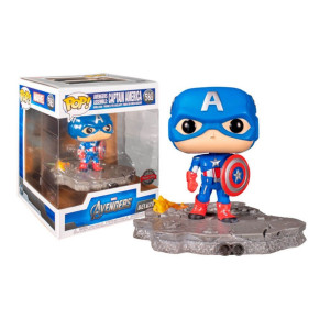 Funko pop deluxe marvel los vengadores avengers capitan america assemble 45076 H
