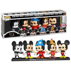 Funko pop disney archivos pack premium 5 mickey mouse 51118 H