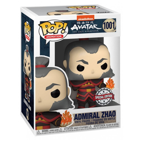 Funko pop animacion avatar the last airbender la leyenda de aang admiral zhao con bola de fuego edicion especial 56965 M 3