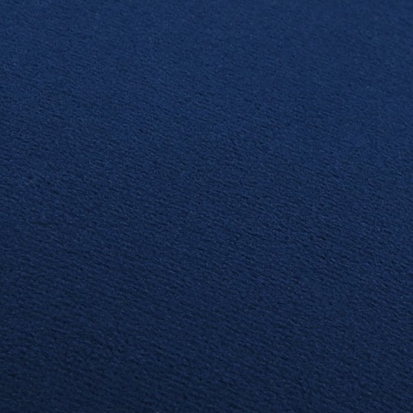 Taburete de terciopelo azul y dorado M 2