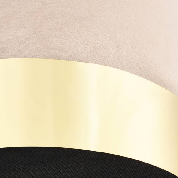 Taburete de terciopelo albaricoque y dorado M 3