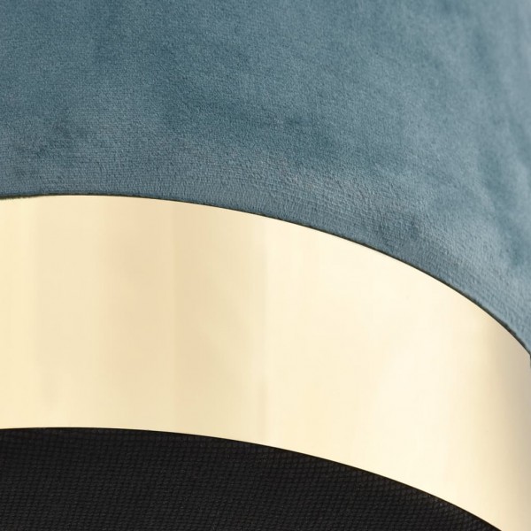 Banco 28 x 36 cm veludo azul-claro e dourado M 3