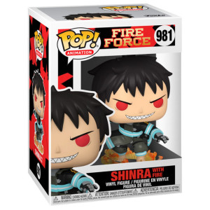Funko pop animação força de fogo shinra com fogo 56159 H