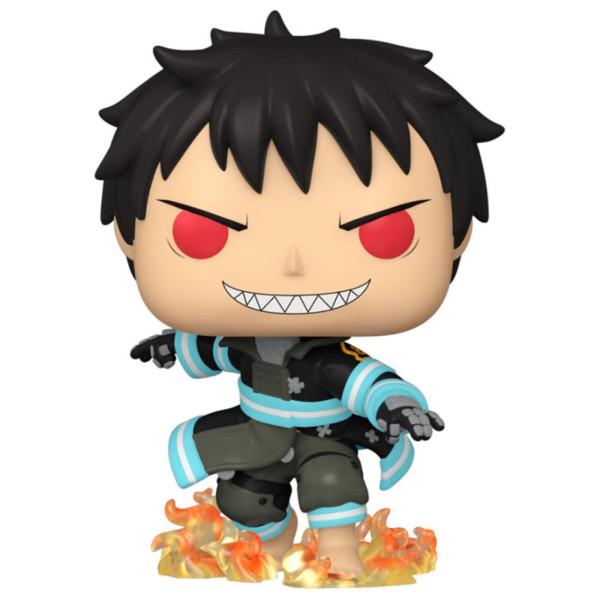 Funko pop animação força de fogo shinra com fogo 56159 M 3