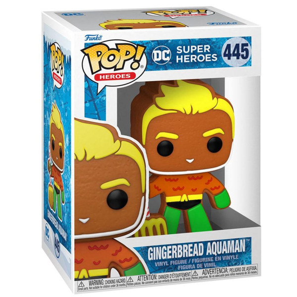 Funko pop dc comics super heróis gingerbread aquaman 64321 M 2