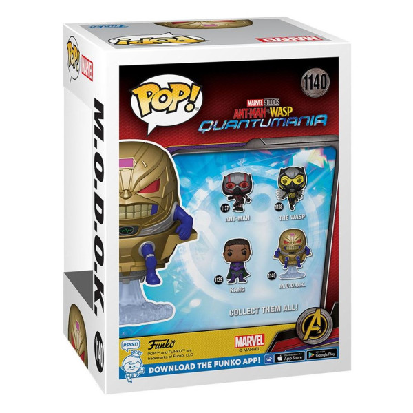 Funko pop maravilha ant - homem ea vespa: quântica m.o.d.o.k. 70493 M 3