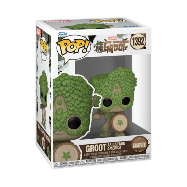 Funko pop marvel: we are groot groot como capitan america 79515 M 2