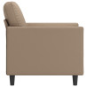 Sillón cuero sintético color capuchino 60 cm 4