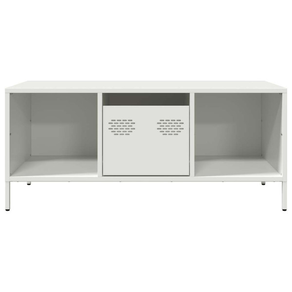 Mesa de centro 101.5x50x43.5 cm aço laminado a frio branco M 4