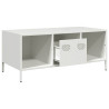 Mesa de centro 101.5x50x43.5 cm aço laminado a frio branco 5
