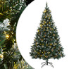 Árbol de Navidad artificial con bisagras 300 LEDs 180 cm 1