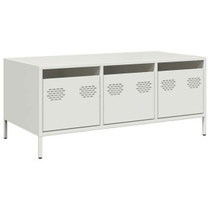 Mesa de centro 101.5x50x43.5 cm aço laminado a frio branco H