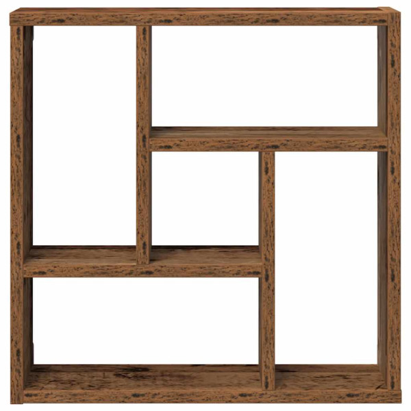 Estantería de pared madera ingeniería envejecida 45x16x45 cm M 4