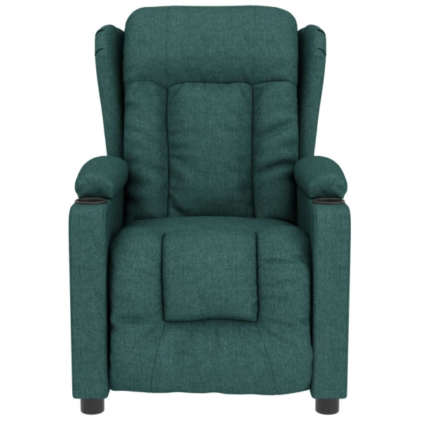 Sillón de masaje de tela verde oscuro M 3
