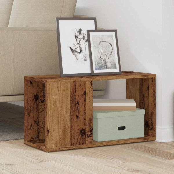 Mueble de TV madera de ingeniería envejecida 60x24x32 cm M 3