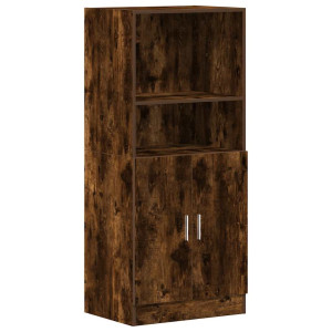 Mueble cocina madera ingeniería roble ahumado 38x41.5x131.5 cm H