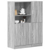 Set de muebles de cocina 2 pzas madera ingeniería gris sonoma 1