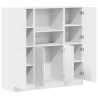Mueble de cocina 3 piezas madera contrachapada blanca 4