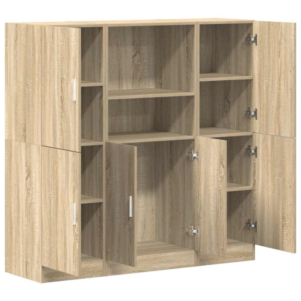 Set de muebles de cocina 3 pzas madera ingeniería roble sonoma M 4