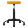 Silla de comedor de terciopelo amarillo mostaza 3
