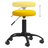 Silla de comedor de terciopelo amarillo mostaza 4