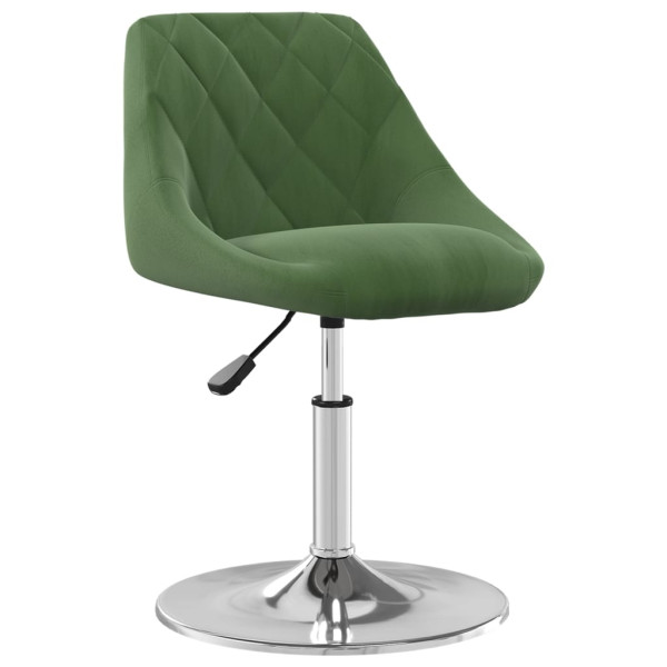 Silla de comedor giratoria 6 uds terciopelo verde oscuro M 2