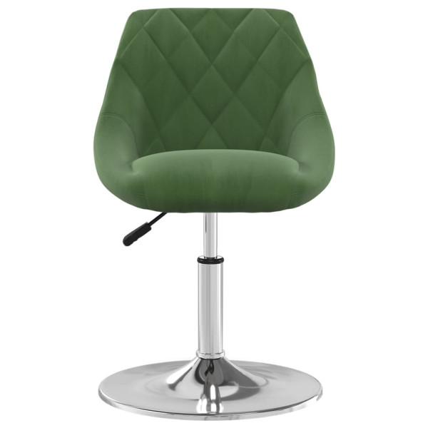 Cadeiras de jantar giratórias 6 pcs veludo verde-escuro M 3