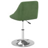 Silla de comedor giratoria 6 uds terciopelo verde oscuro 5