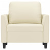 Poltrona 60 cm couro artificial creme 3