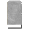 Mueble de lavabo madera de ingeniería gris hormigón 80x33x60 cm 5