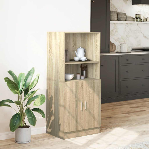 Mueble de cocina madera ingeniería roble sonoma 57x41.5x131.5cm M 3