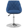 Silla de comedor giratoria 6 uds terciopelo azul 3