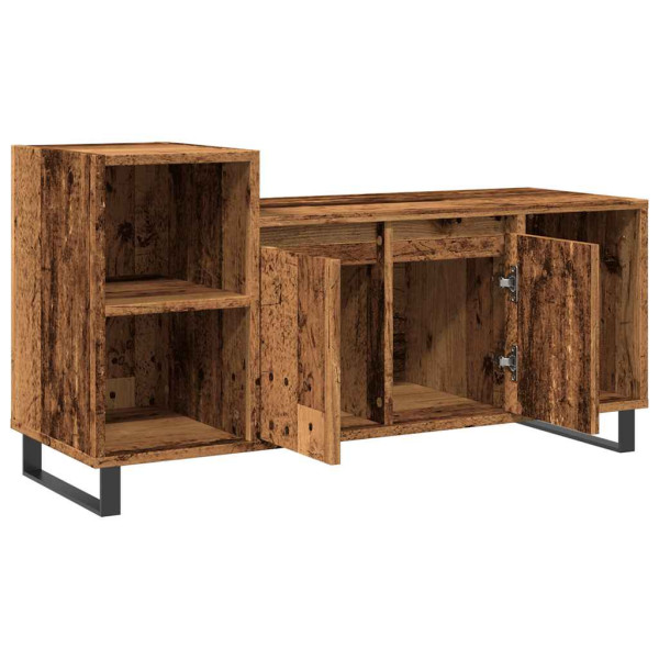 Mueble para TV madera ingeniería madera envejecida 100x35x55 cm M 5