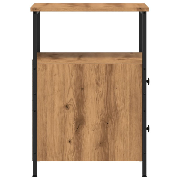 Mesita de noche madera ingeniería roble artisan 34x35.5x50 cm M 5