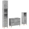 Set muebles de baño 2 piezas madera contrachapada gris hormigón 2