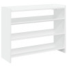 Mueble zapatero madera contrachapada blanco 80x25x62 cm 2
