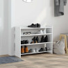Mueble zapatero madera contrachapada blanco 80x25x62 cm 3