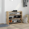 Mueble zapatero madera contrachapada roble sonoma 80x25x62 cm 3