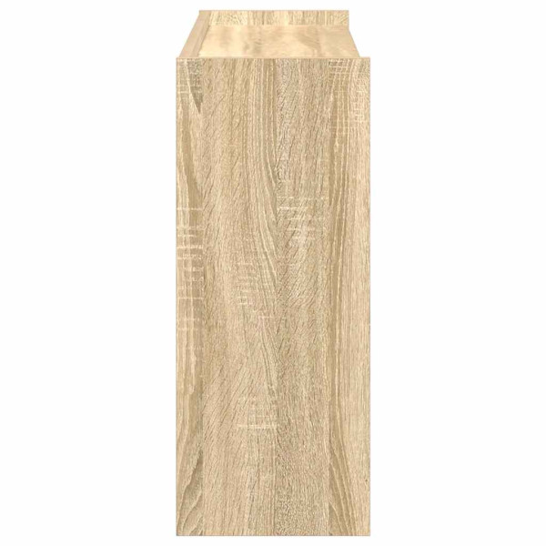 Mueble zapatero madera contrachapada roble sonoma 80x25x62 cm M 5