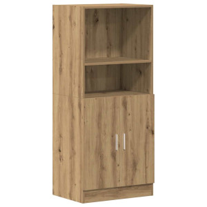 Mueble cocina madera ingeniería roble artisan 57x41.5x131.5 cm H