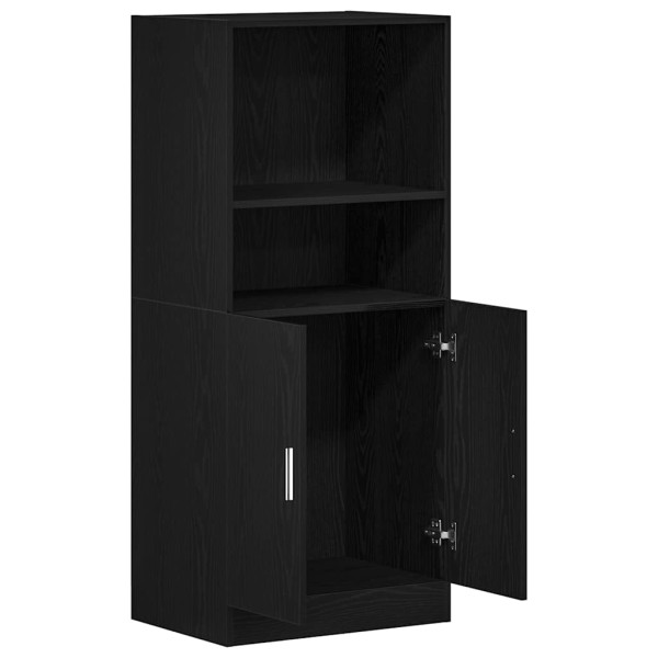 Mueble de cocina madera de ingeniería negro 57x41.5x131.5 cm M 5