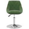 Sillas de comedor giratorias 4 uds terciopelo verde oscuro 3